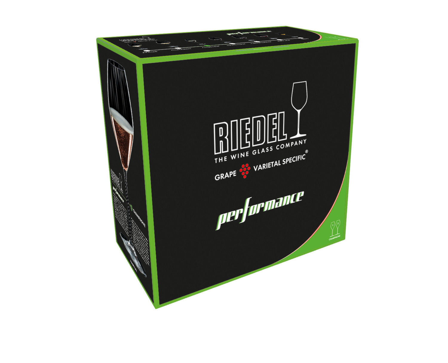 Hабор бокалов для шампанского Riedel Performance, обьем 0,375 л, 2 шт (6884/28) - Фото nav 4