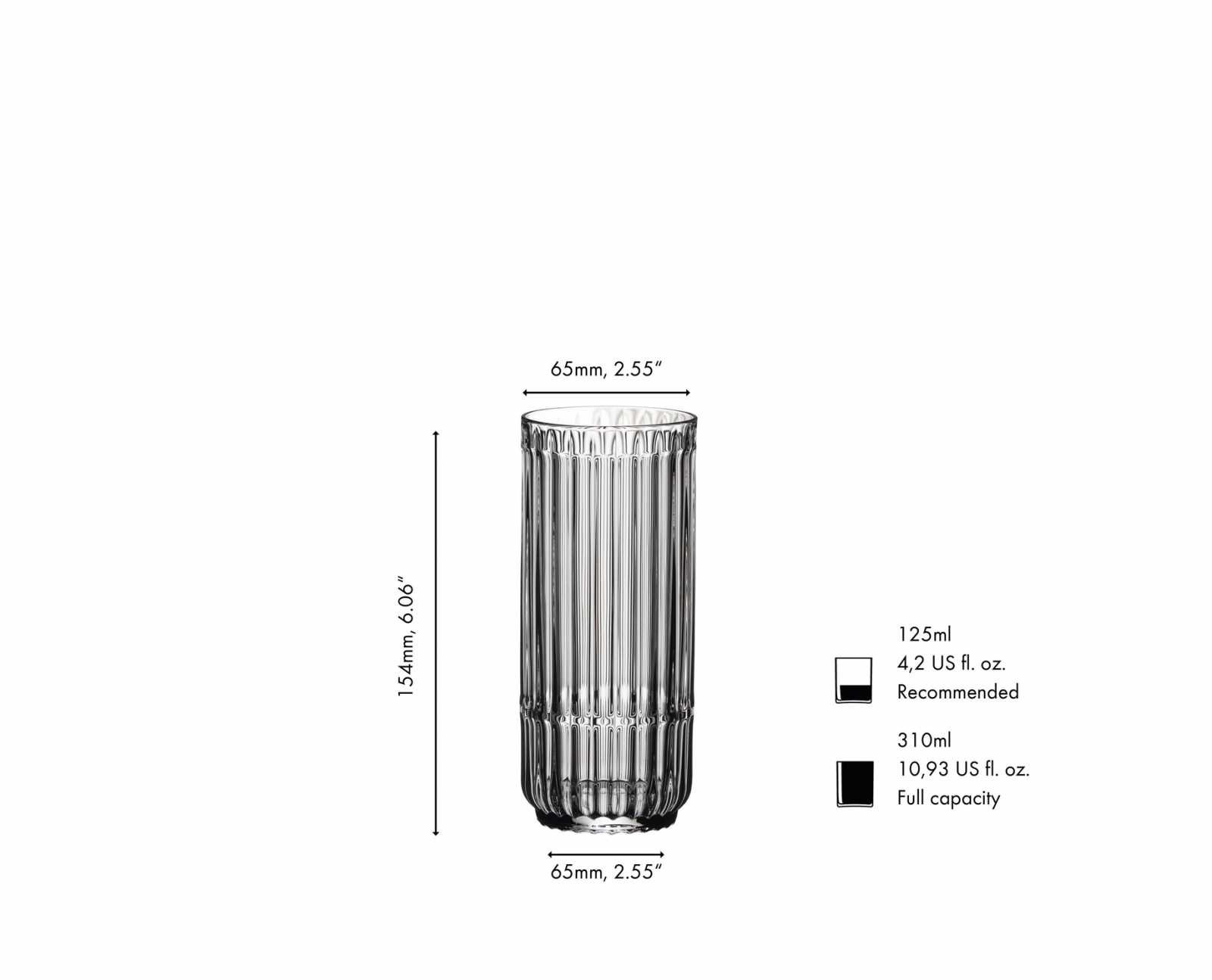 Набір склянок для коктейлів Highball 0,321 л 2 шт Riedel Bar Rituals (6421/04) - Фото nav 5