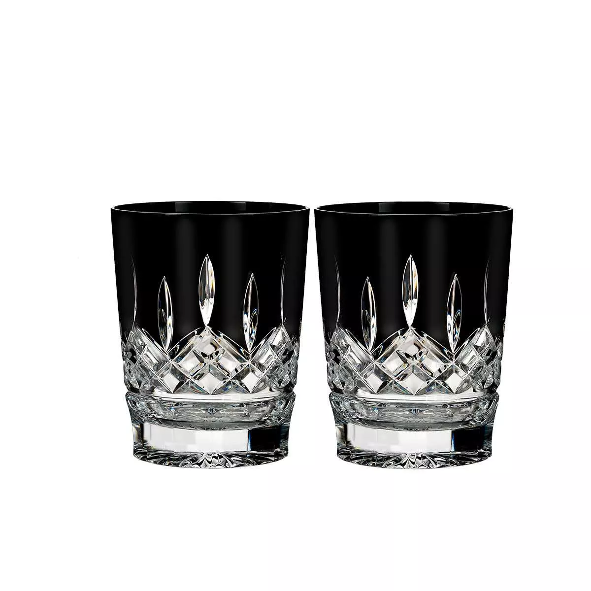 Набор бокалов для виски Old Fashion Waterford Lismore Black, объем 0,32 л, 2 шт (40021871) - Фото nav 1