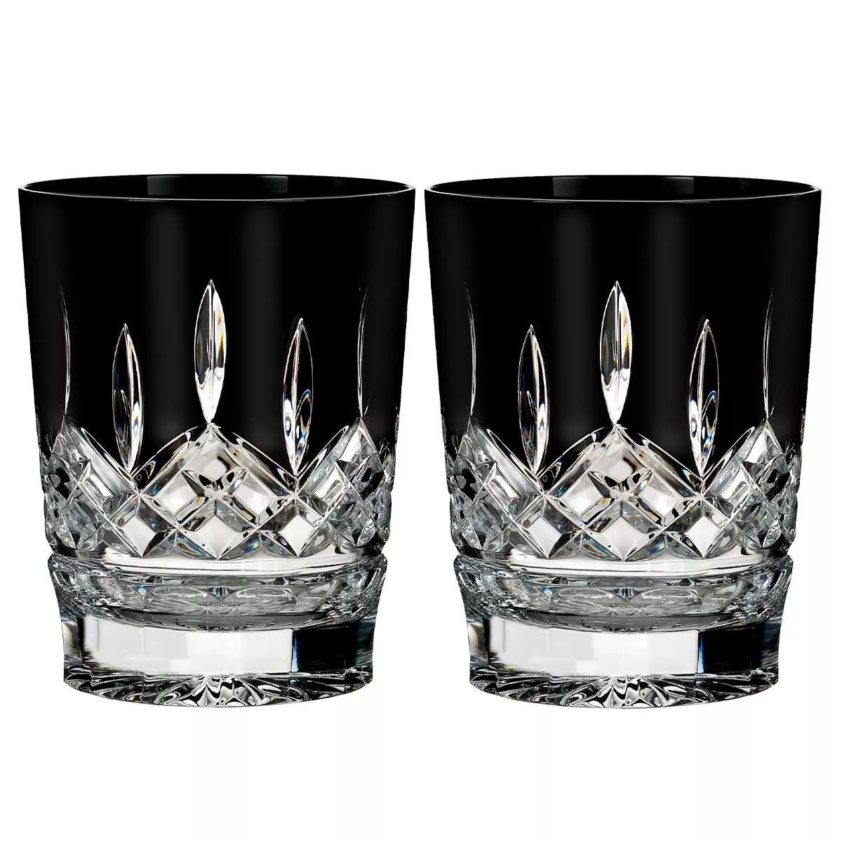 Набор бокалов для виски Old Fashion Waterford Lismore Black, объем 0,32 л, 2 шт (40021871) - Фото nav 2
