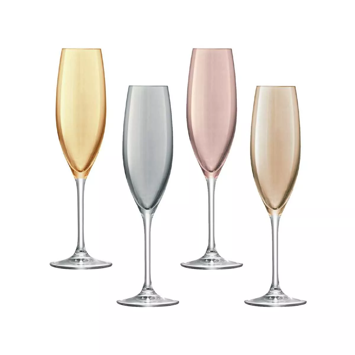 Набор бокалов для шампанского LSA Polka, объем 0,225, 4 шт  (G978-09-960) - Фото nav 1