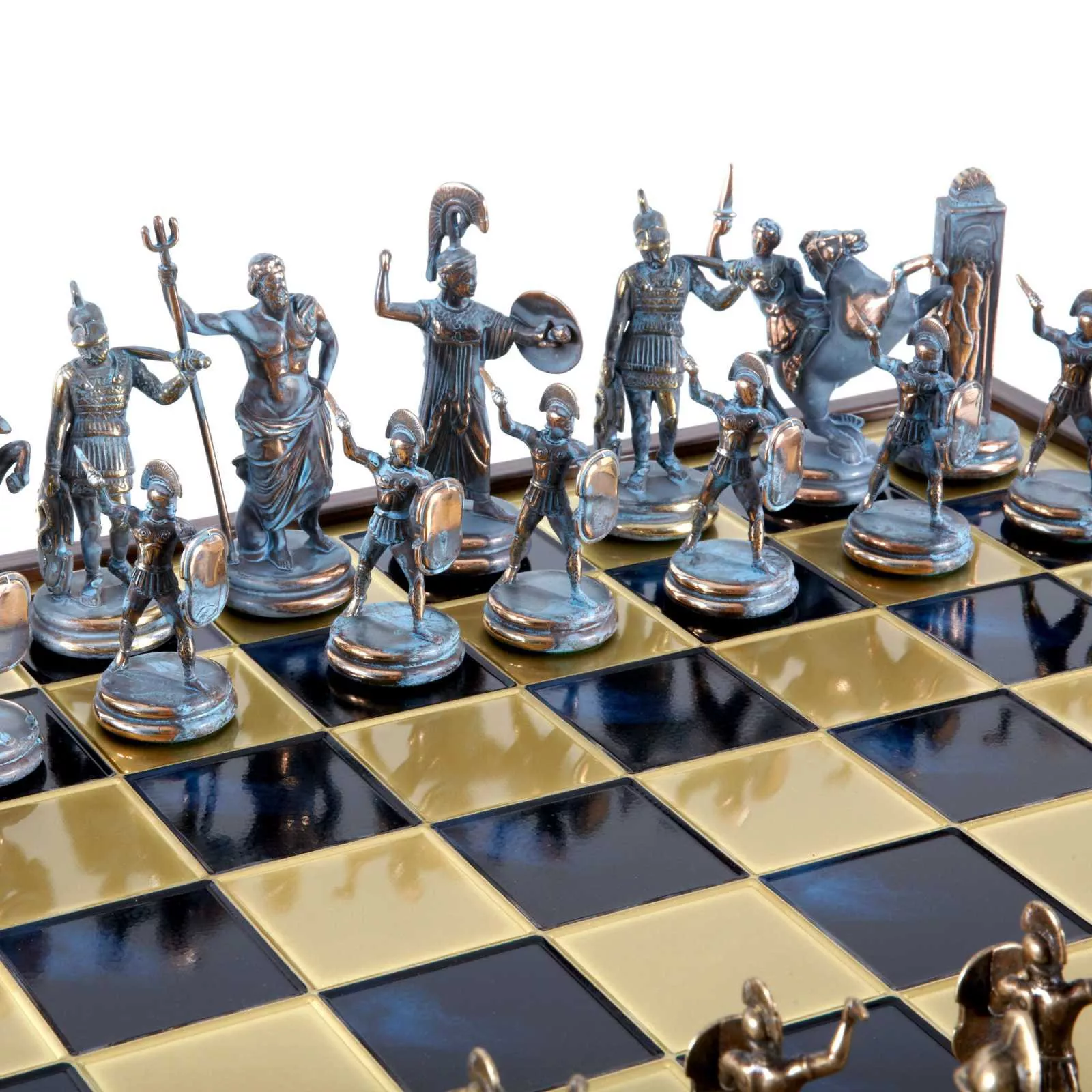 Гра шахи Мanopoulos, розмір 48*48 см, колір синьо-бронзовий (SK19BBLU) - Фото main 4