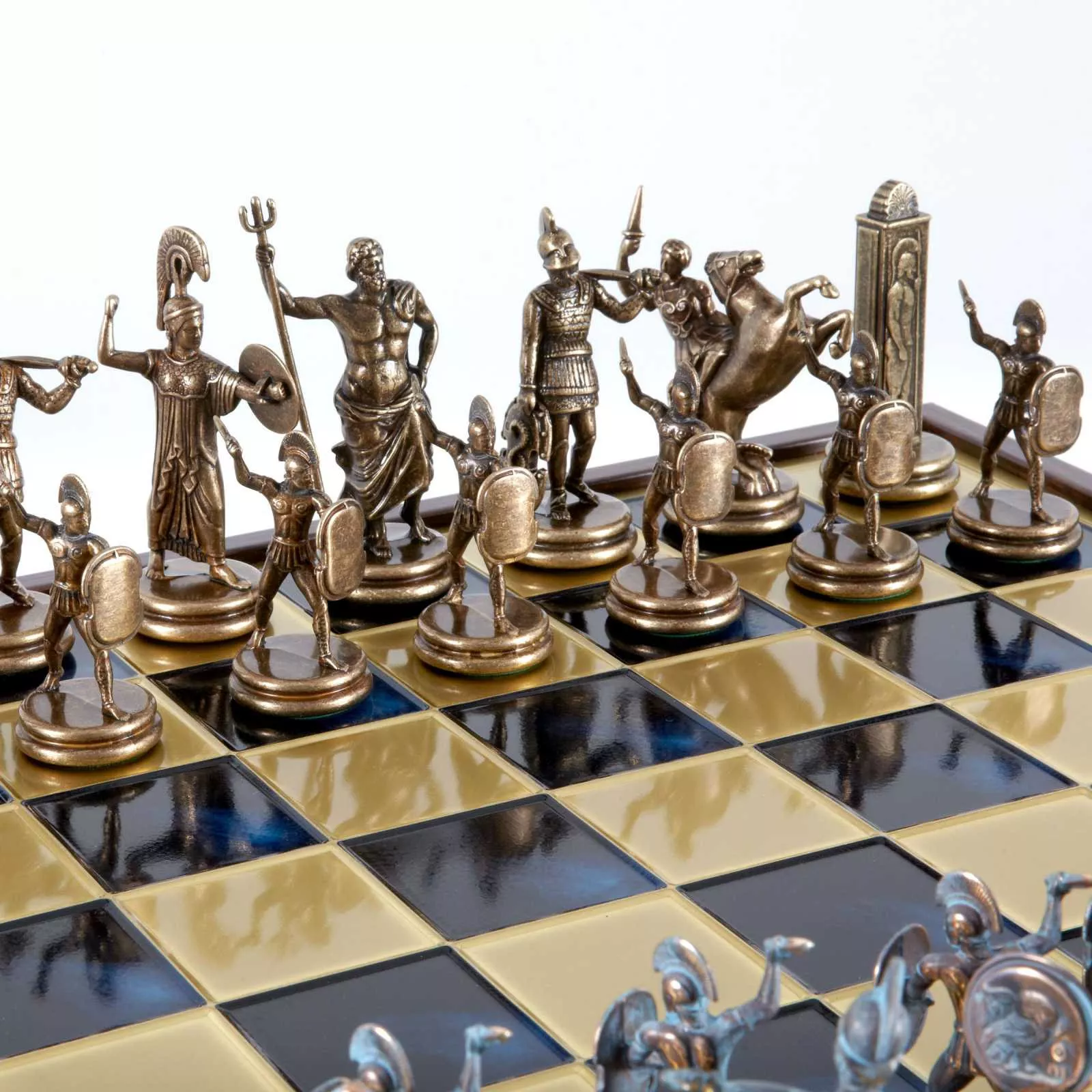 Гра шахи Мanopoulos, розмір 48*48 см, колір синьо-бронзовий (SK19BBLU) - Фото nav 5