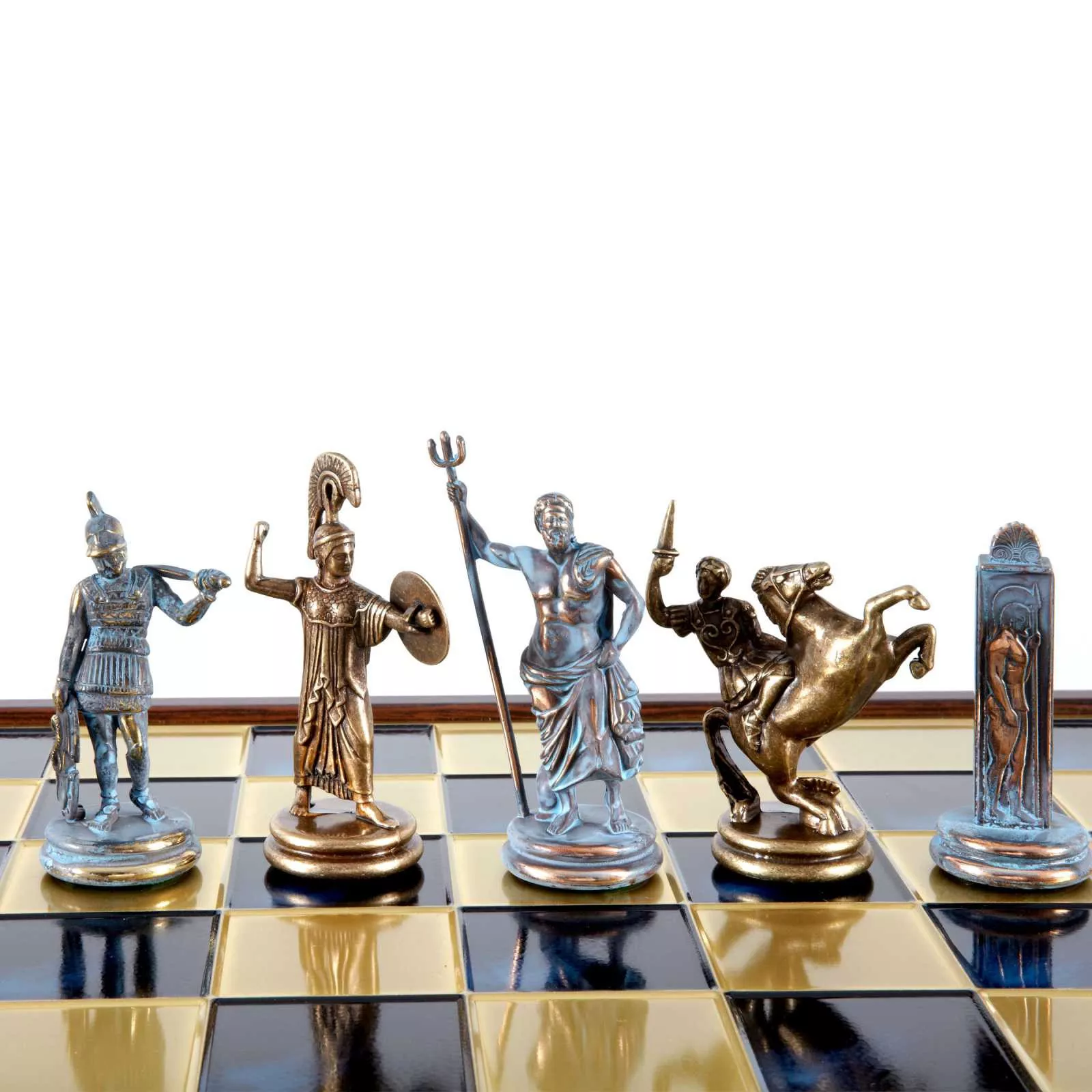 Гра шахи Мanopoulos, розмір 48*48 см, колір синьо-бронзовий (SK19BBLU) - Фото main 3