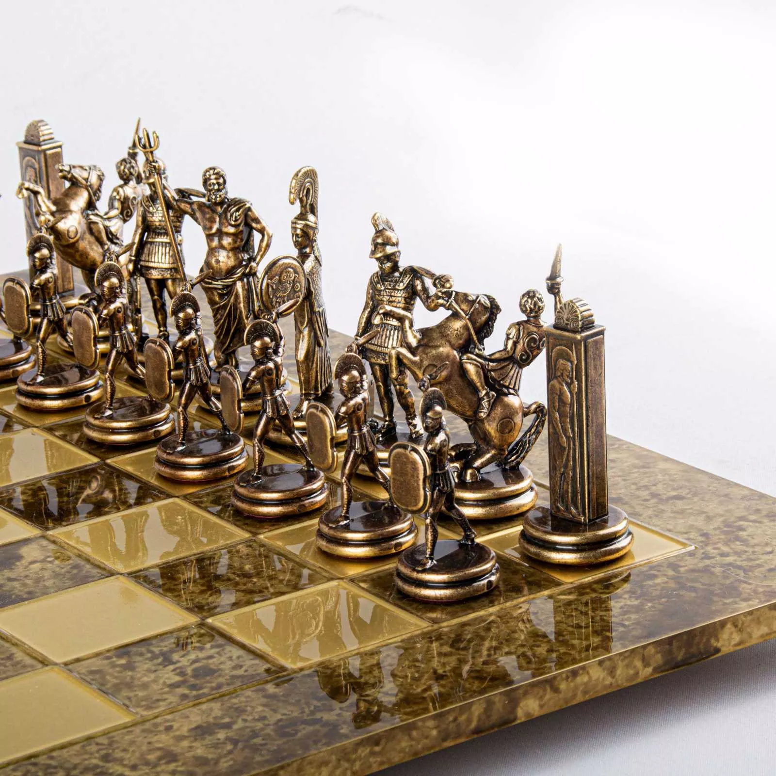 Игра шахматы Мanopoulos, размер 54*54 см, цвет золото-бронзовый (S19CBRO) - Фото nav 5