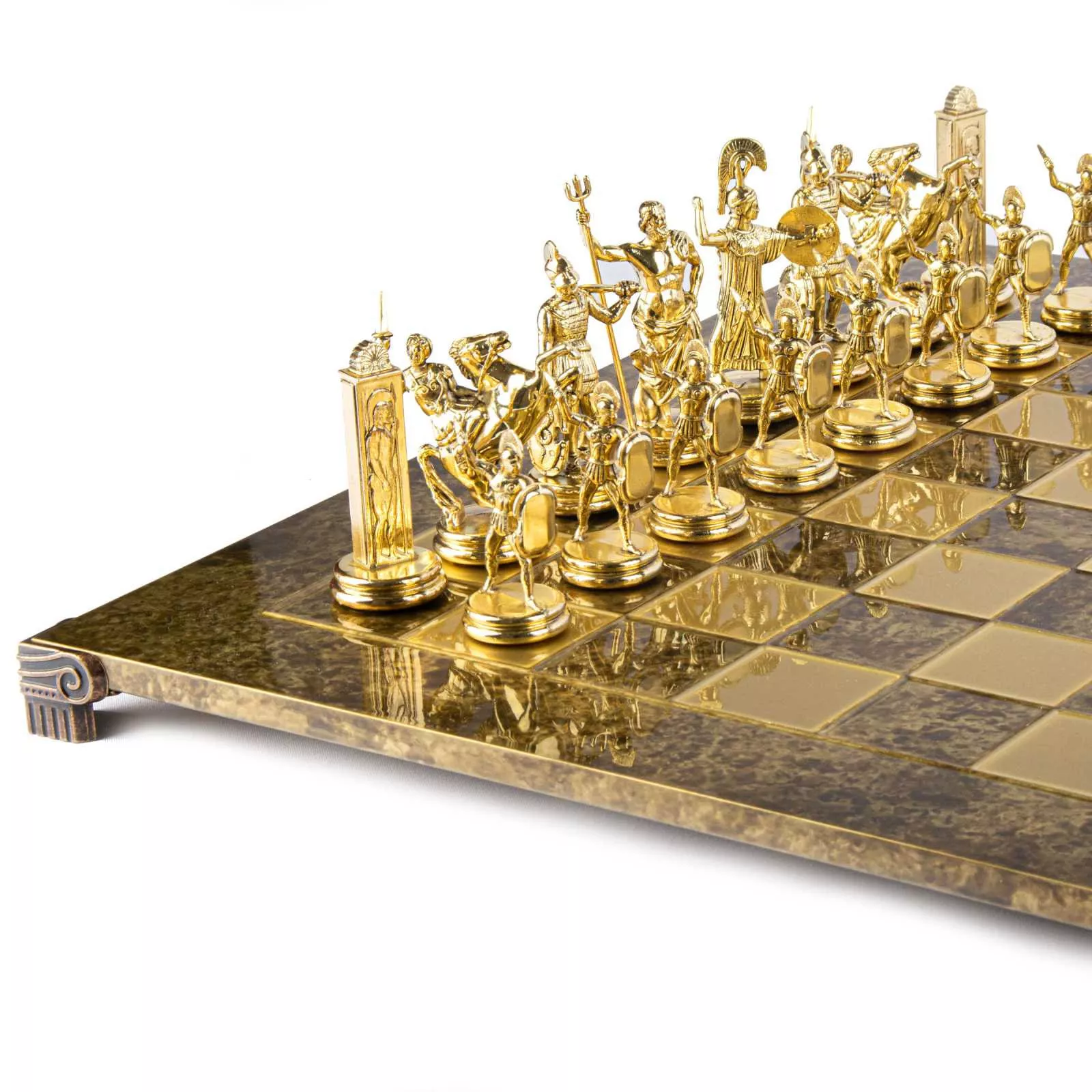 Игра шахматы Мanopoulos, размер 54*54 см, цвет золото-бронзовый (S19CBRO) - Фото nav 4