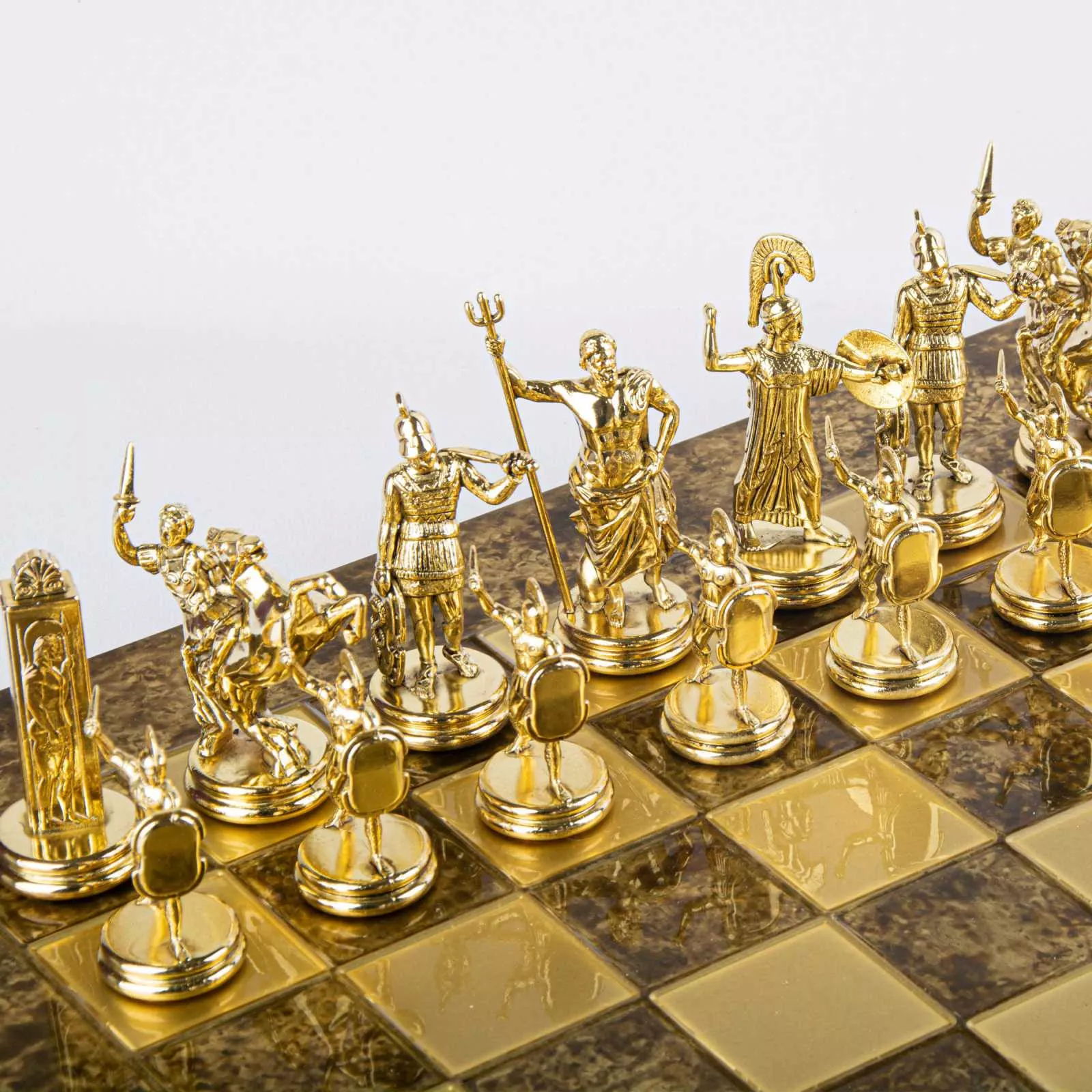 Игра шахматы Мanopoulos, размер 54*54 см, цвет золото-серебряный (S19BRO) - Фото nav 5