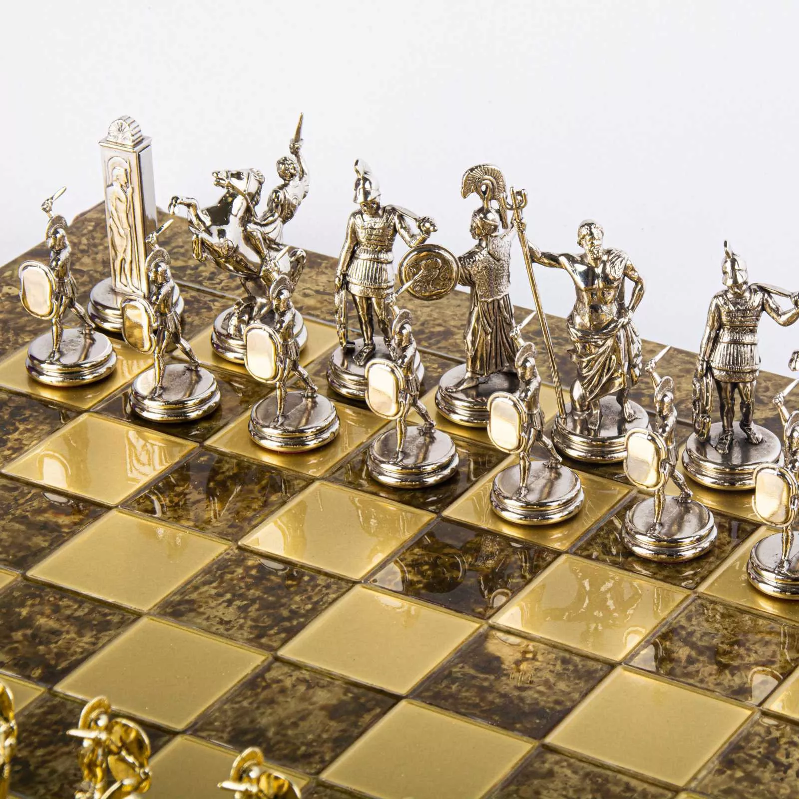 Игра шахматы Мanopoulos, размер 54*54 см, цвет золото-серебряный (S19BRO) - Фото nav 7