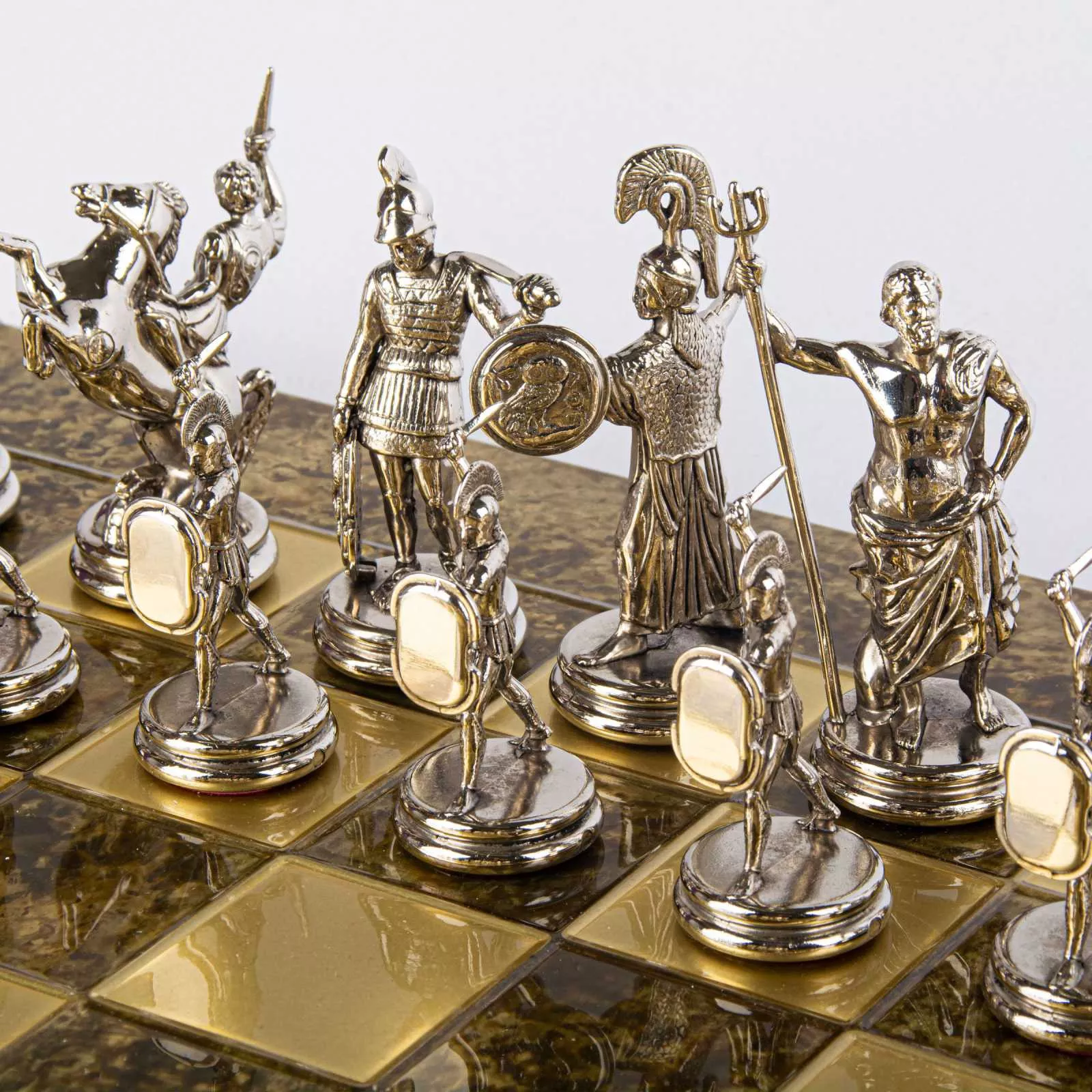 Игра шахматы Мanopoulos, размер 54*54 см, цвет золото-серебряный (S19BRO) - Фото nav 8