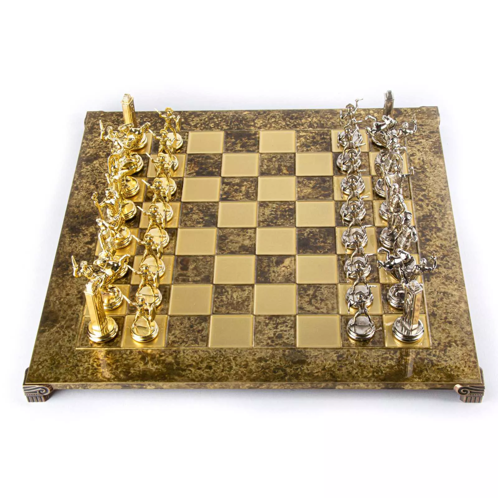Игра шахматы Мanopoulos, размер 54*54 см, цвет золото-серебряный (S19BRO) - Фото nav 3