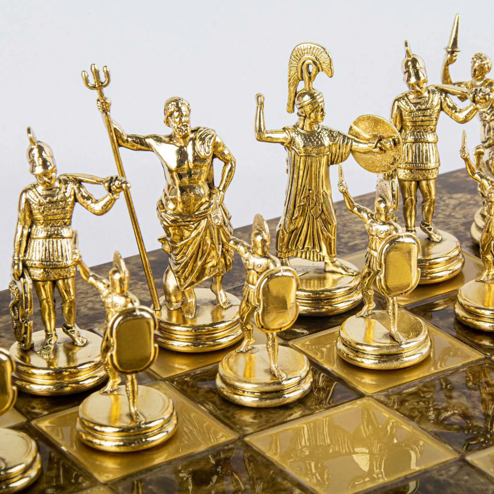 Игра шахматы Мanopoulos, размер 54*54 см, цвет золото-серебряный (S19BRO) - Фото nav 6