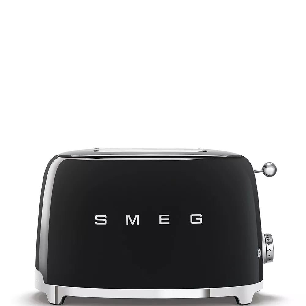 Тостер на 2 слота Smeg 50 Style Чорний (TSF01BLEU) - Фото nav 1