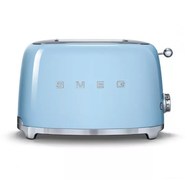 Тостер на 2 слота Smeg 50 Style Голубой (TSF01PBEU) - Фото nav 1