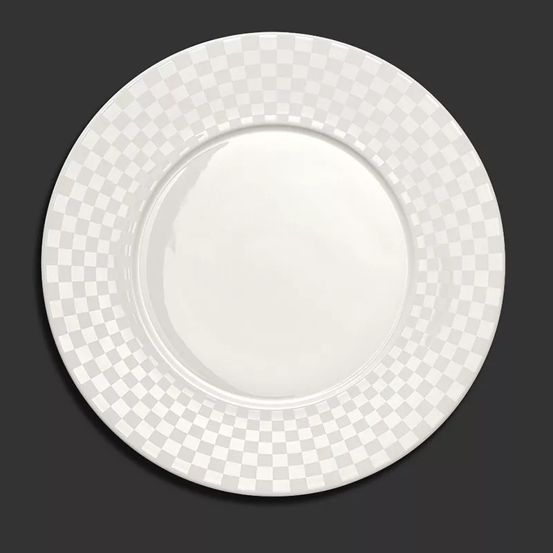 Блюдо Dibbern Cross White Squares, диаметр 32 см (10 032 200 03) - Фото nav 3