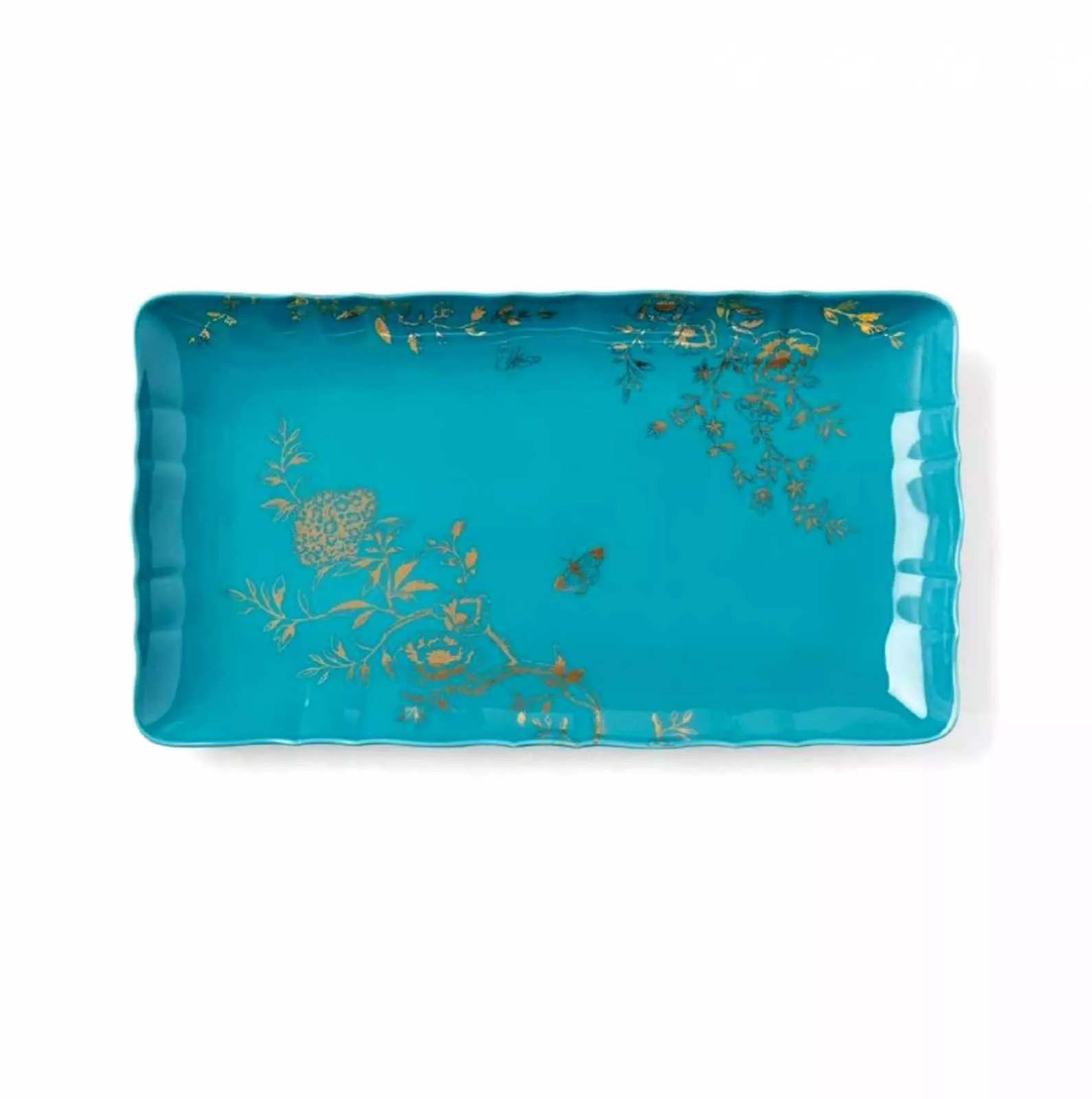 Блюдо Lenox Sprig & Vine Turquoise, діаметр 41,3 см (890733) - Фото nav 1