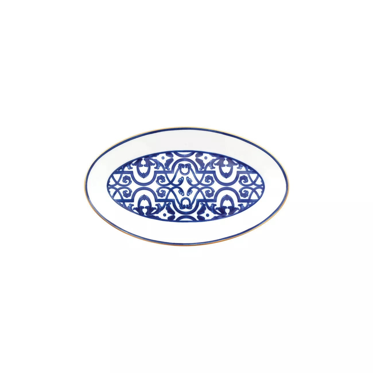 Блюдо овальное 22 см Porcel Blue Legacy  (900071298) - Фото nav 1