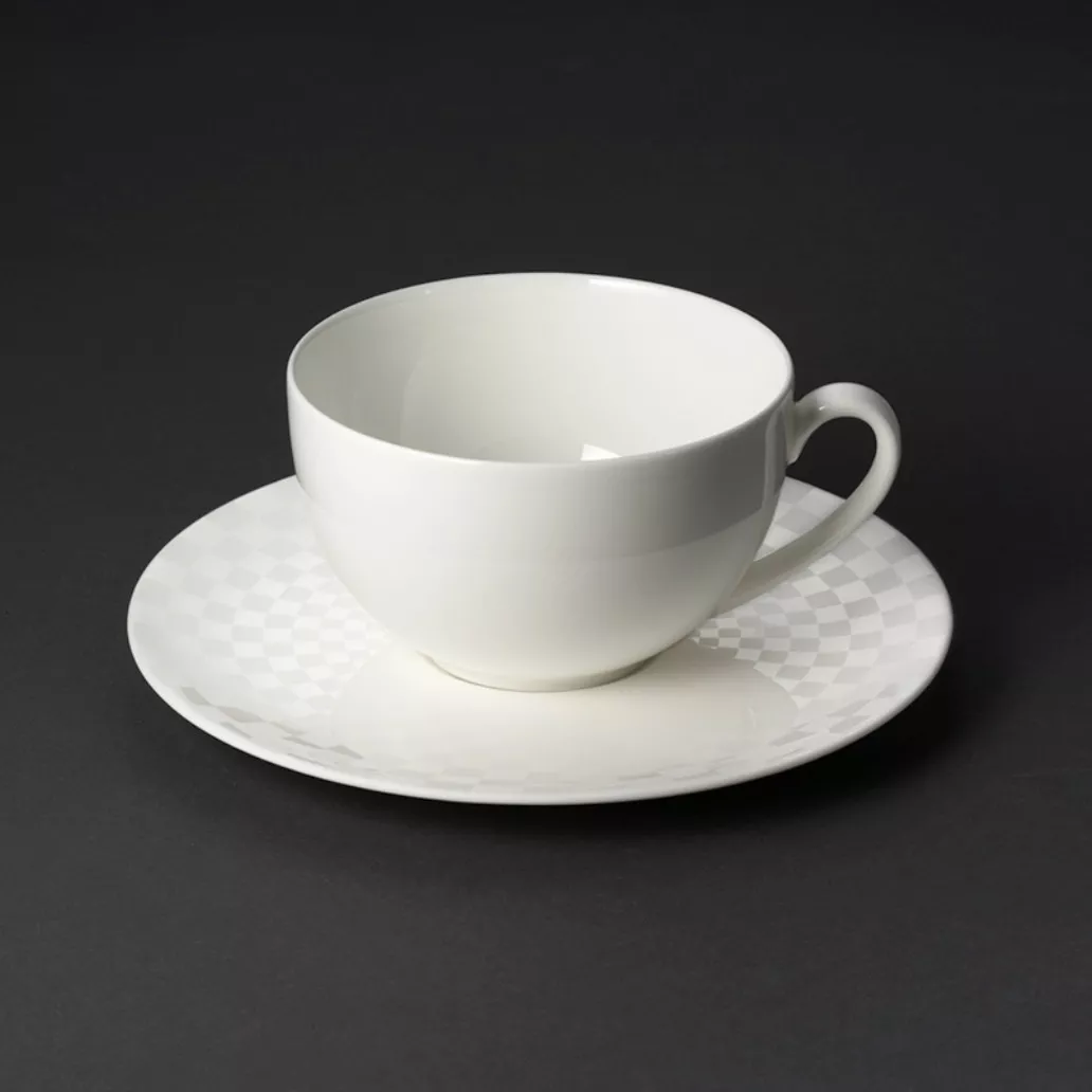 Блюдце кавове Dibbern Cross White Squares, діаметр 16 см (0310920003) - Фото nav 2
