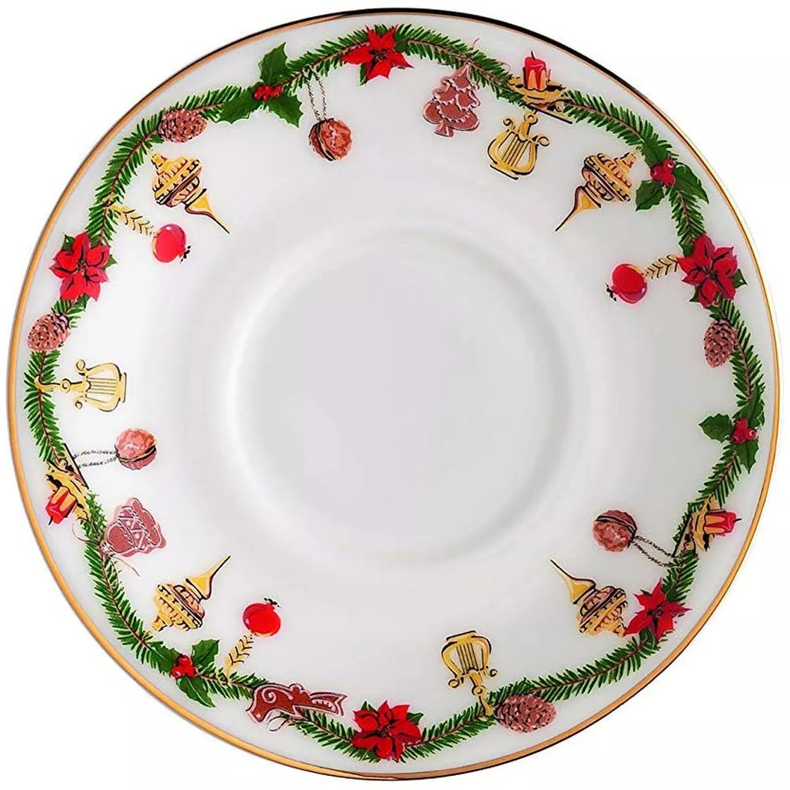 Блюдце для чашки эспрессо Hutschenreuther Nora Christmas, диаметр 11,5 см (02048-726037-14716) - Фото nav 1