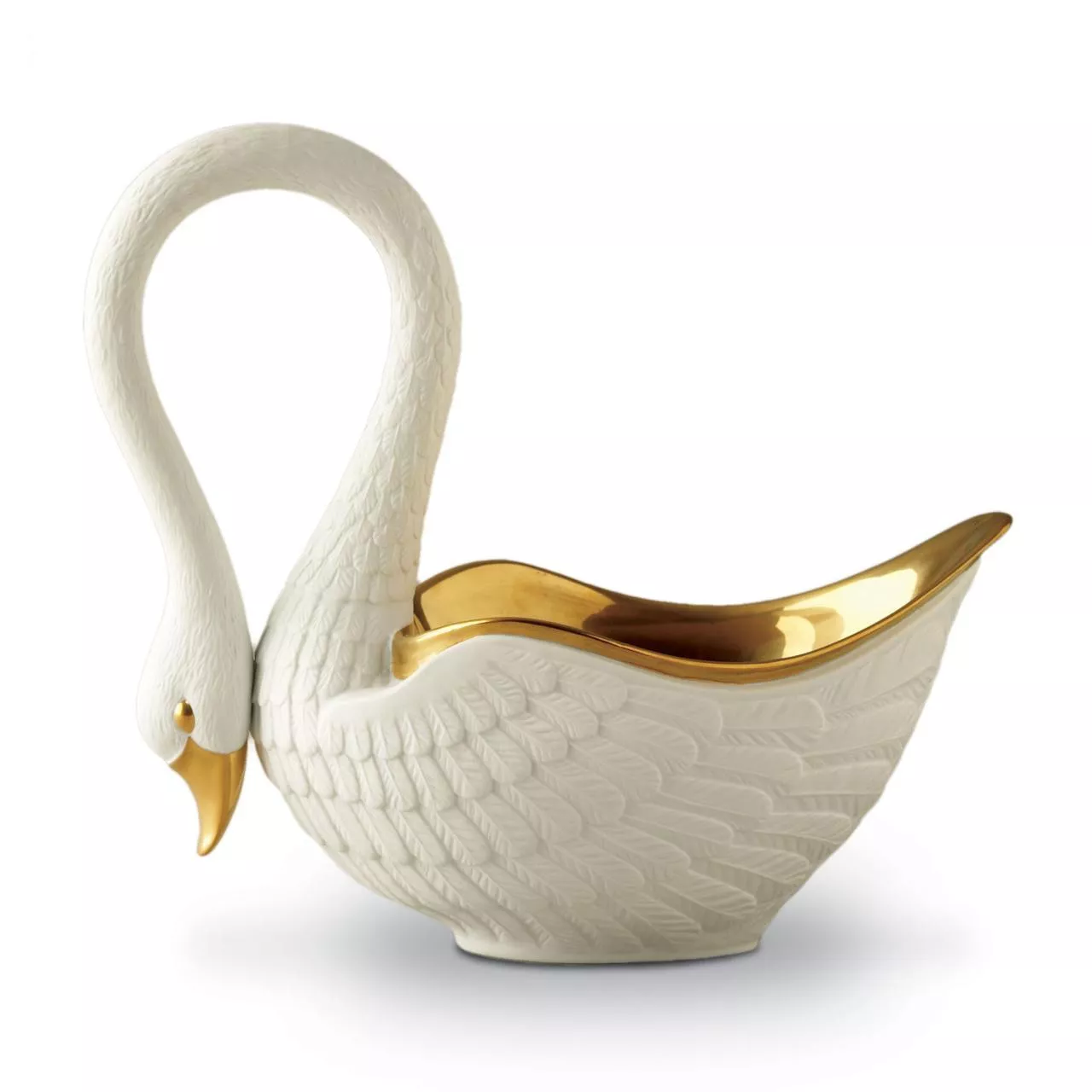 Чаша декоративная "Лебедь" L-Objet Swans White (SW2000) - Фото nav 1