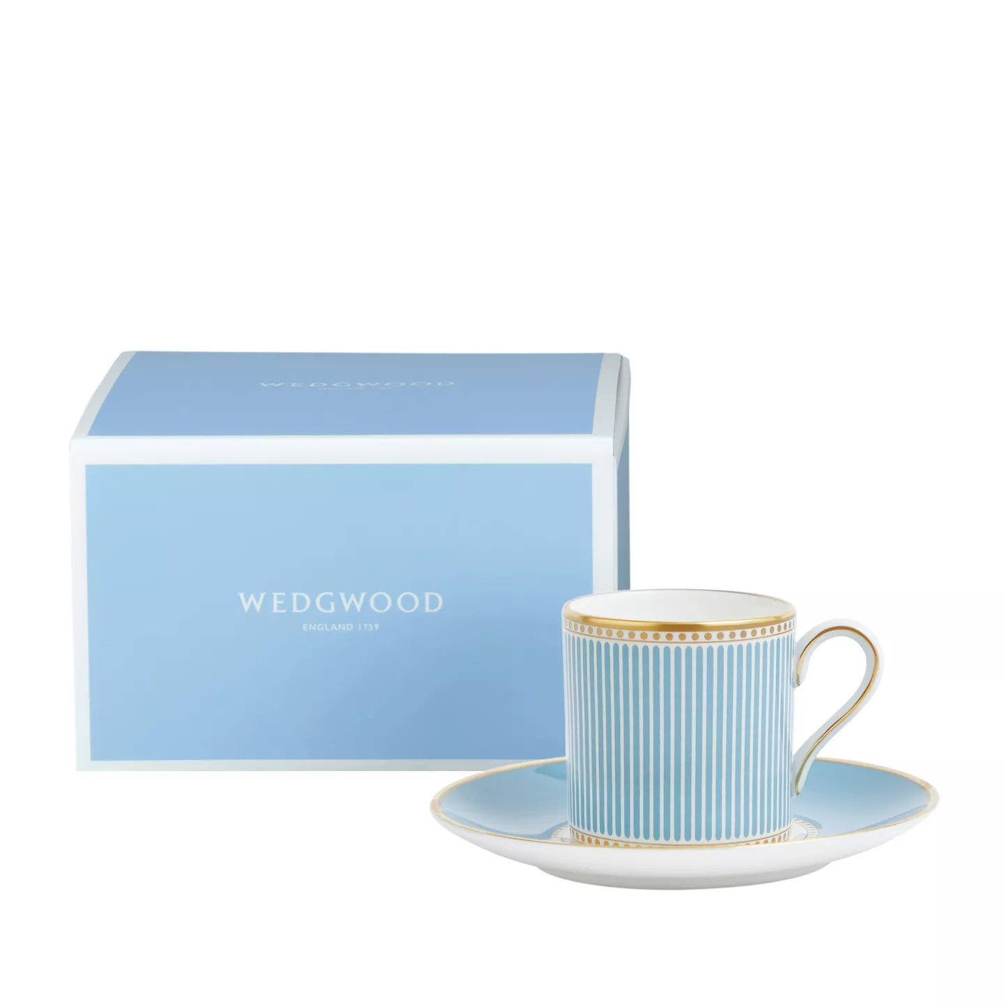 Чашка с блюдцем для эспрессо Wedgwood Helia, объем 0,07л (1065298) - Фото nav 5