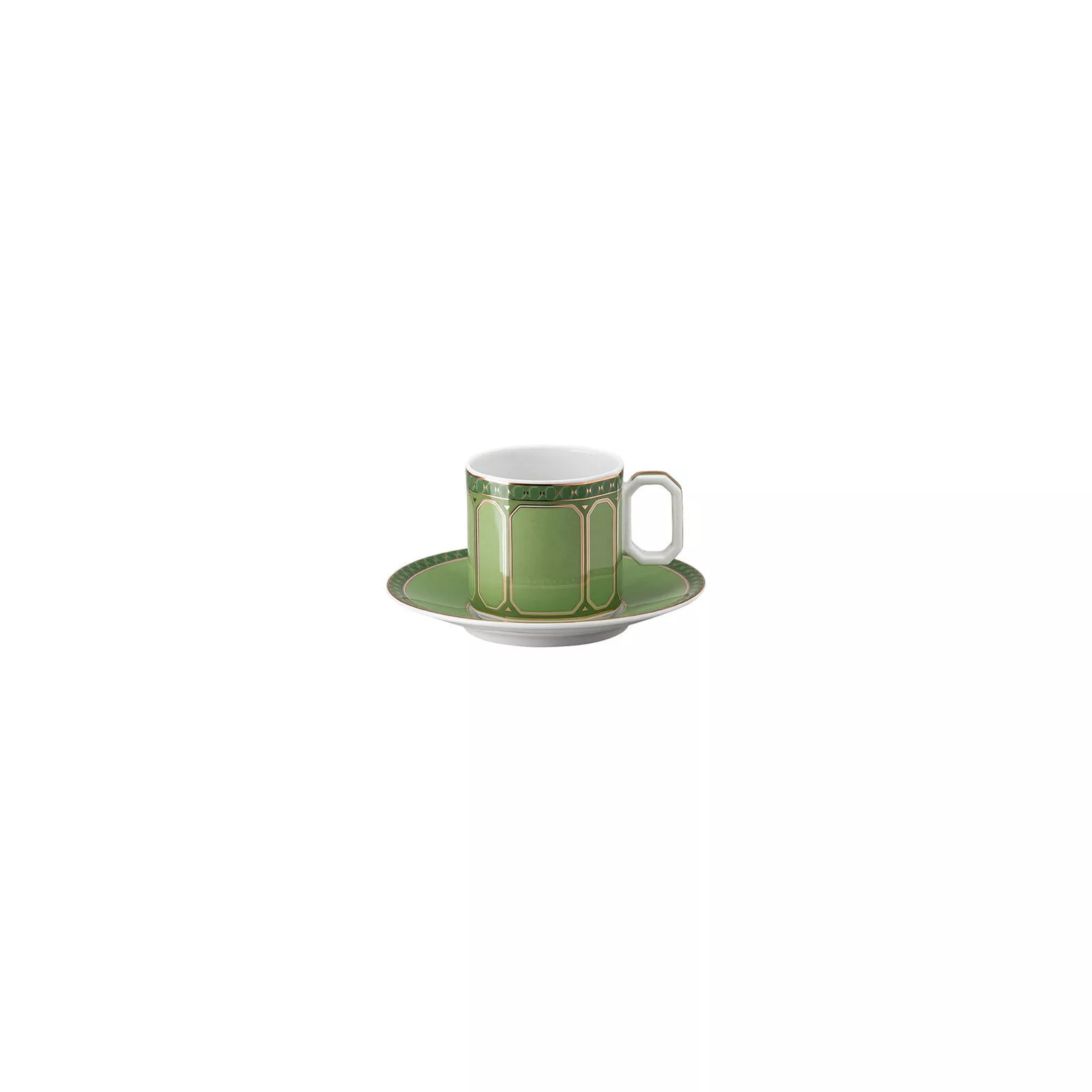 Чашка с блюдцем для эспрессо Rosenthal Swarovski Signum Fern, объем 0,08 л (10570-426349-14715) - Фото nav 1