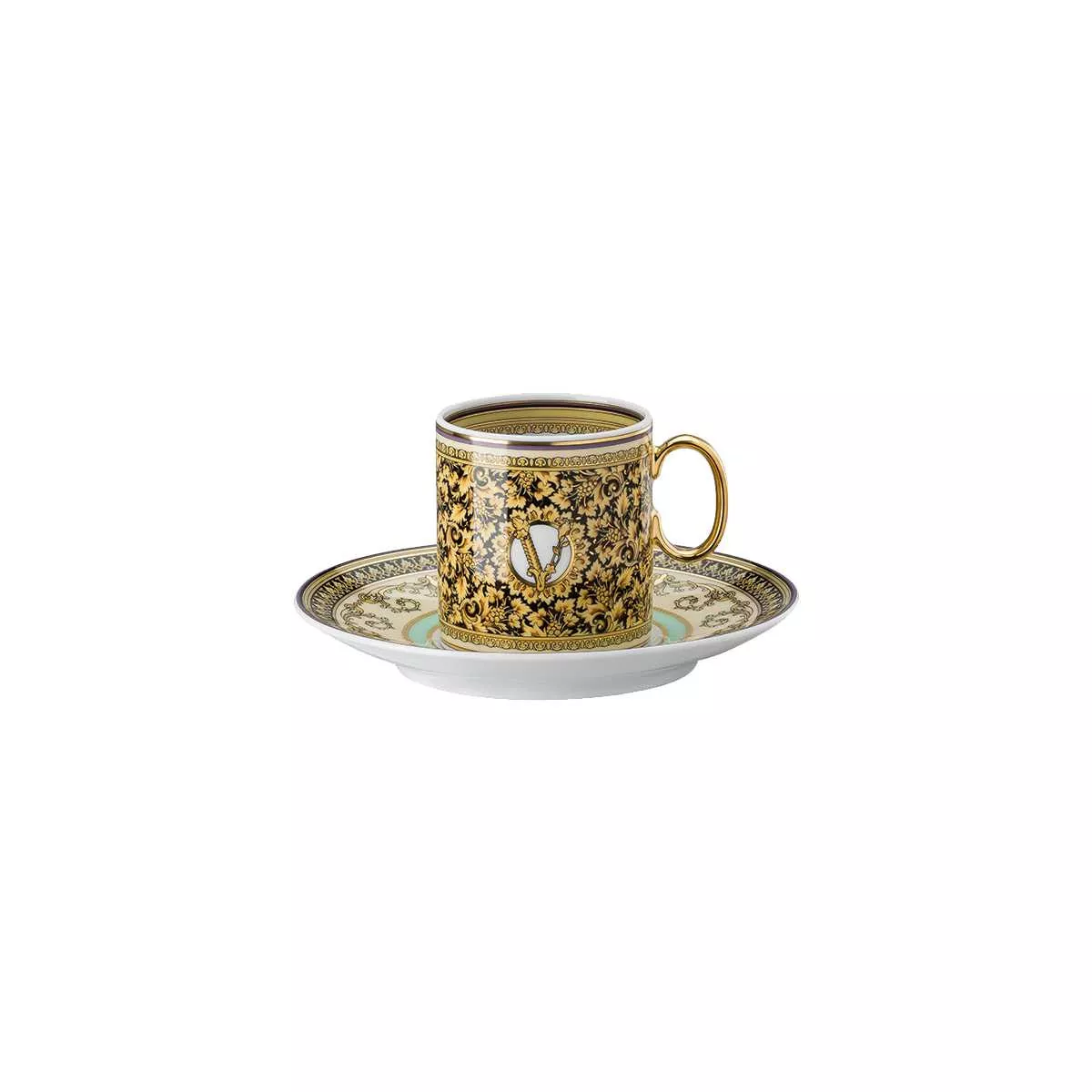 Чашка з блюдцем 0,1 л для еспресо Rosenthal Versace Barocco Mosaic (19335-403728-14715) - Фото nav 1