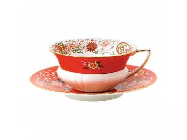 Чашка с блюдцем Wedgwood Wonderlust Crimson Orient (40024021) - Фото nav 1