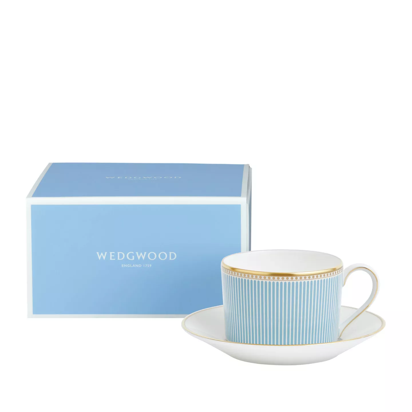 Чашка с блюдцем для чая Wedgwood Helia, объем 0,17л (1065297) - Фото nav 5
