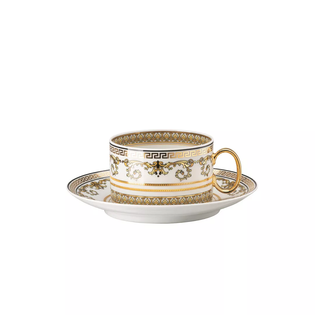 Чашка із блюдцем Rosenthal Versace Virtus Gala White, об'єм 0,2 л (19335-403730-14640) - Фото nav 1