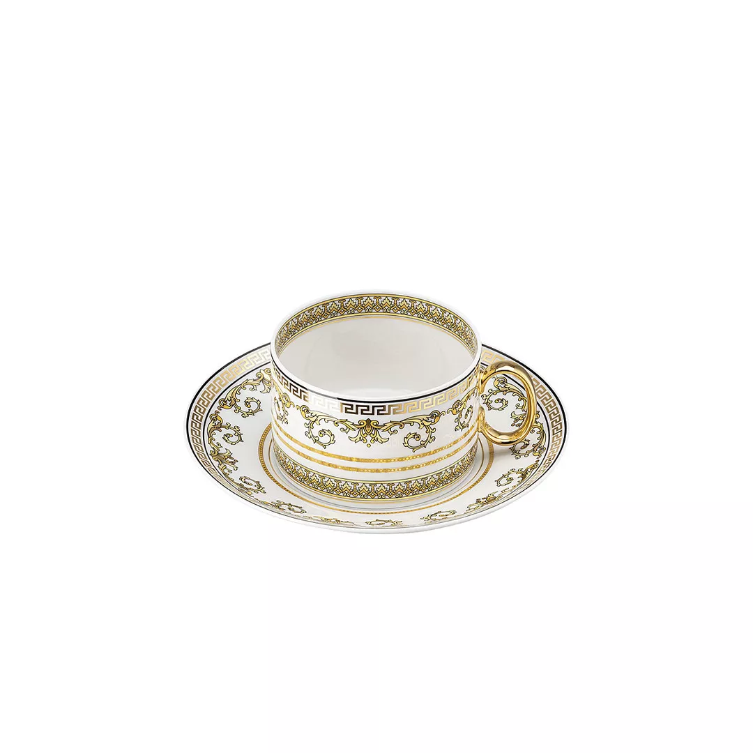 Чашка із блюдцем Rosenthal Versace Virtus Gala White, об'єм 0,2 л (19335-403730-14640) - Фото nav 2