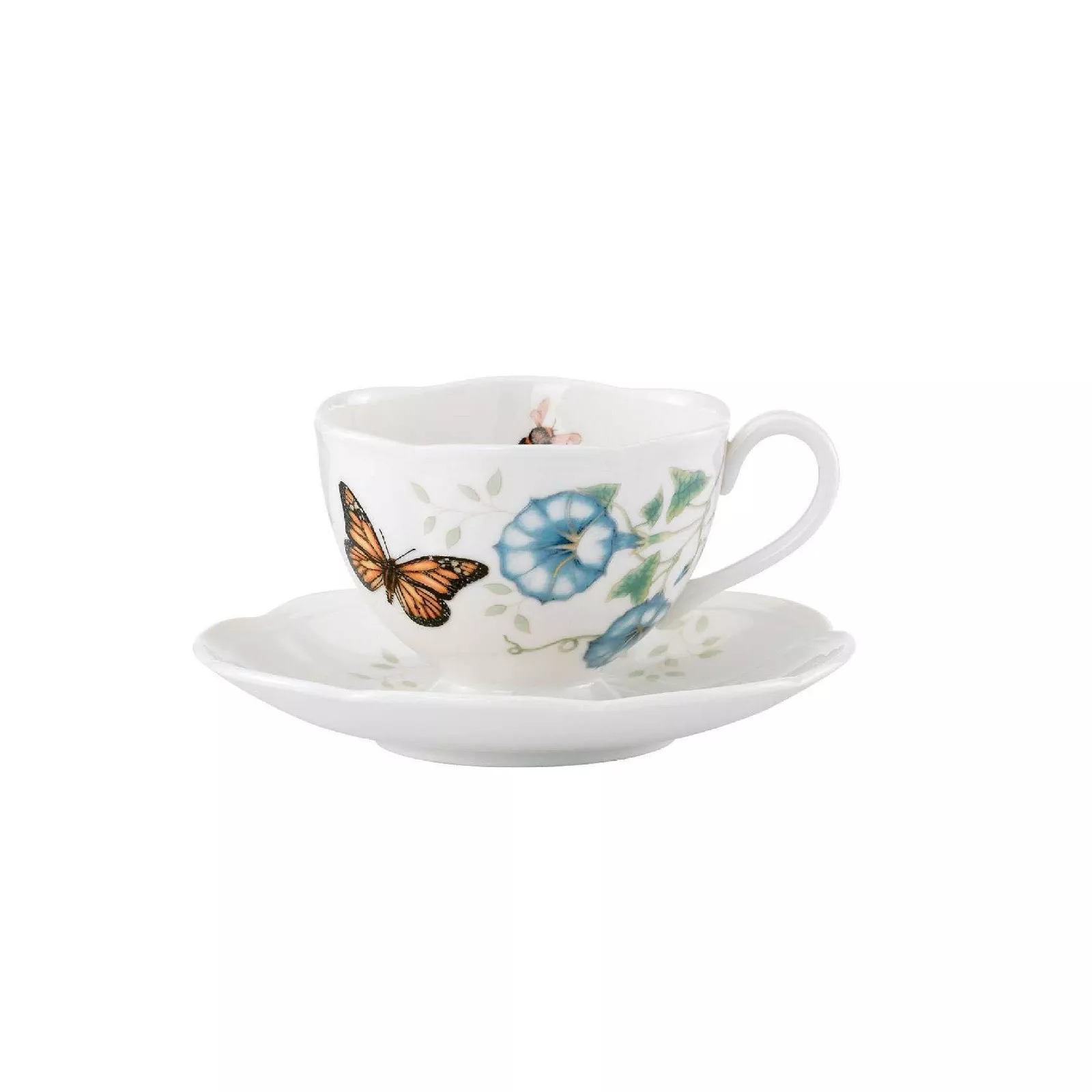 Чашка із блюдцем Lenox Butterfly Meadow Monarch, об'єм 0,237 л (812099) - Фото nav 2