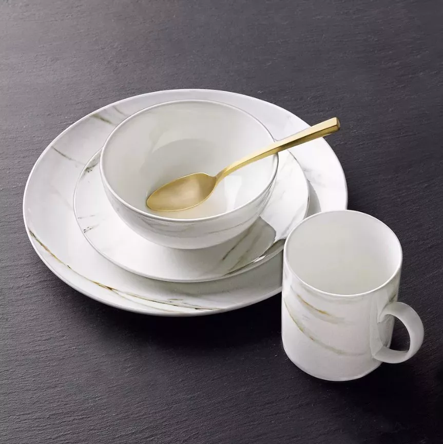 Чашка з блюдцем д/еспресо Wedgwood Vera Wang Venato Imperial  (40024334) - Фото nav 4