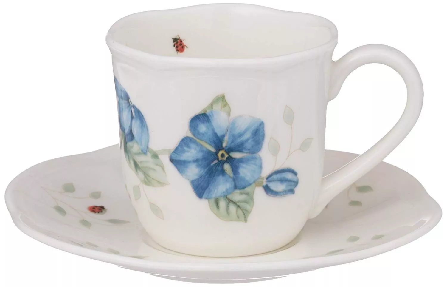 Чашка с блюдцем для эспрессо Lenox Butterfly Meadow, объем 0,118 л (808071) - Фото nav 1