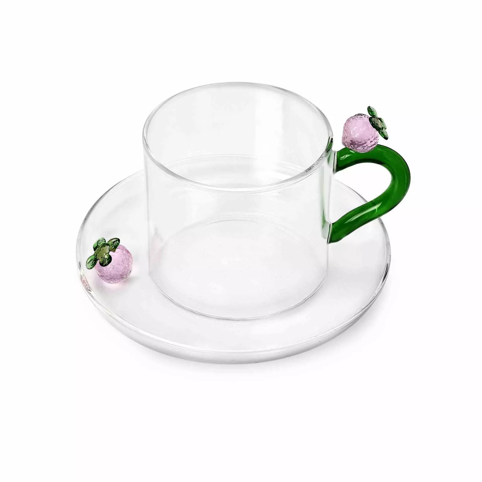 Чашка с блюдцем клубника Ichendorf Fruits & Flowers, объем 0,3 л (09352196) - Фото nav 1