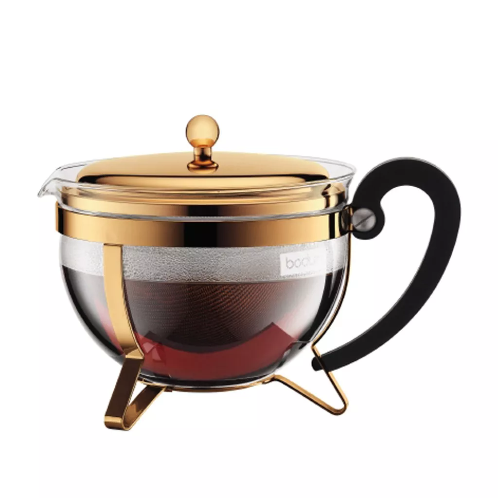 Чайник с крышкой Bodum Chambord Gold, объем 1,5 л (11656-17) - Фото nav 1