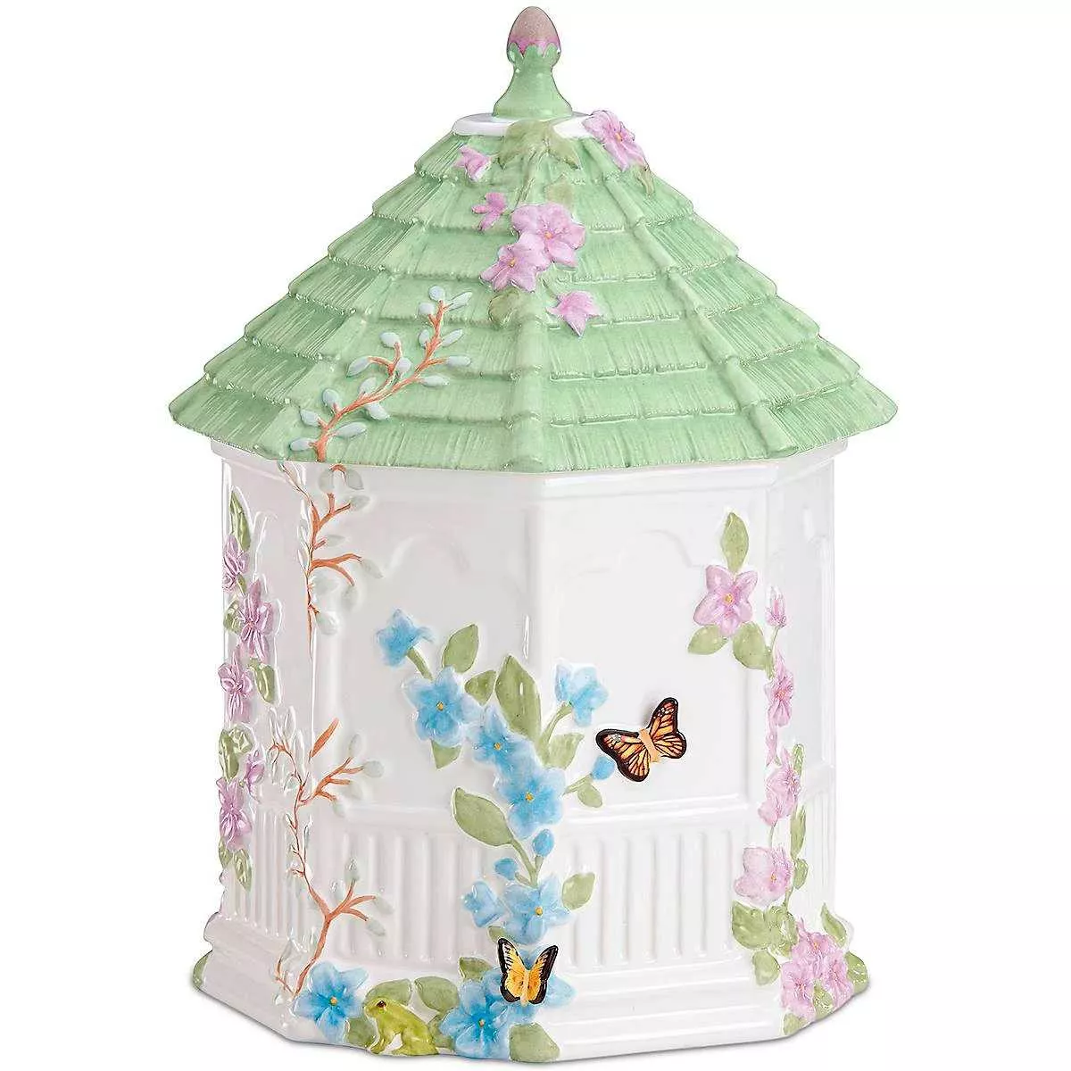 Баночка для печенья фарфоровая Lenox Butterfly Meadow Figural, высота 25,4 см (827665) - Фото nav 1