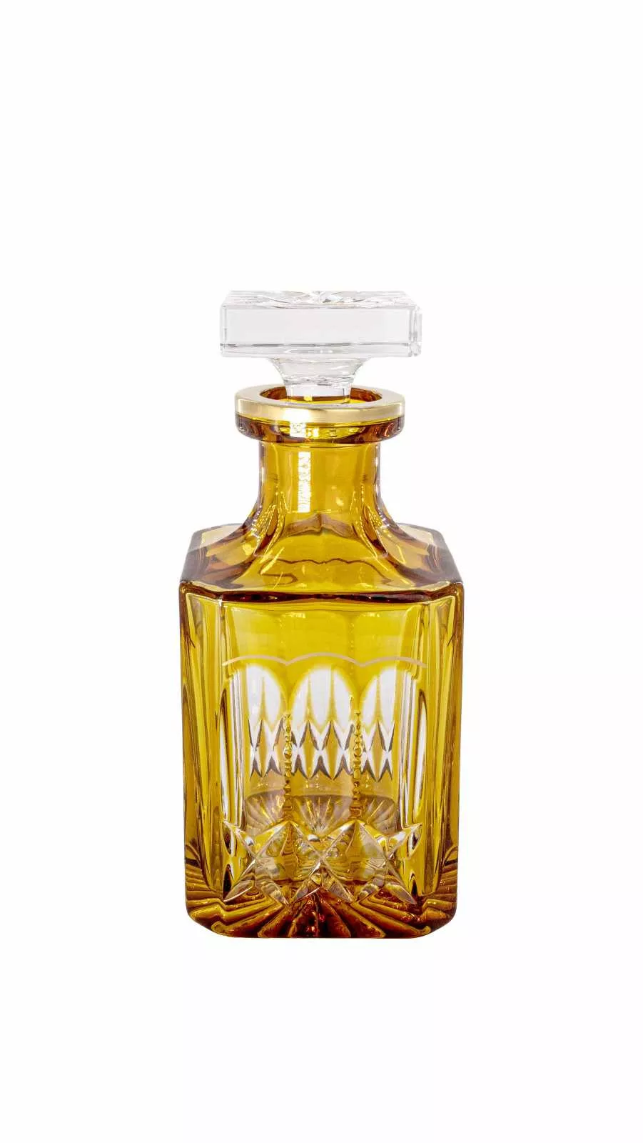 Графин для виски Cristallerie de Montbronn Traviata Amber, объем 0,75 л (196320-OC-OR) - Фото nav 1