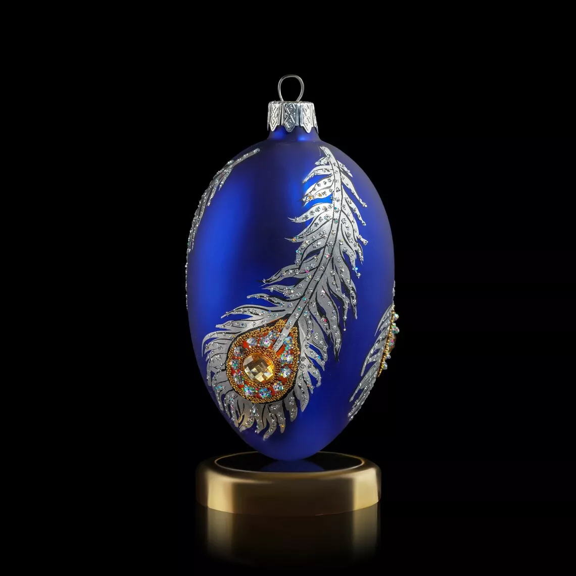 Іграшка новорічна Crystal Christmas Omen Of Nobility Blue, розмір 12х6 см (CON002) - Фото nav 2