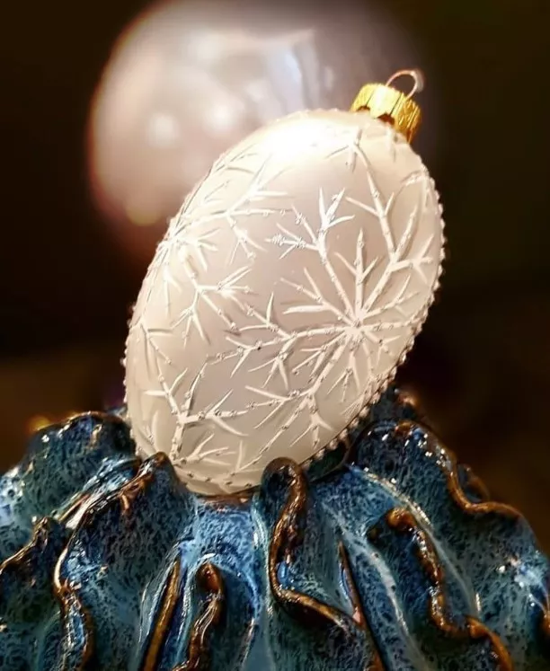 Іграшка новорічна Crystal Christmas Winter White, розмір 12х6см (FWE003) - Фото nav 3