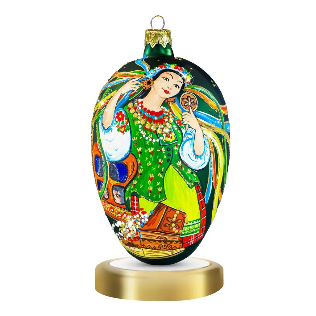 Іграшка новорічна "Оксана" Crystal Christmas National Traditions, розмір 14х8 см (NT006) - Фото nav 1