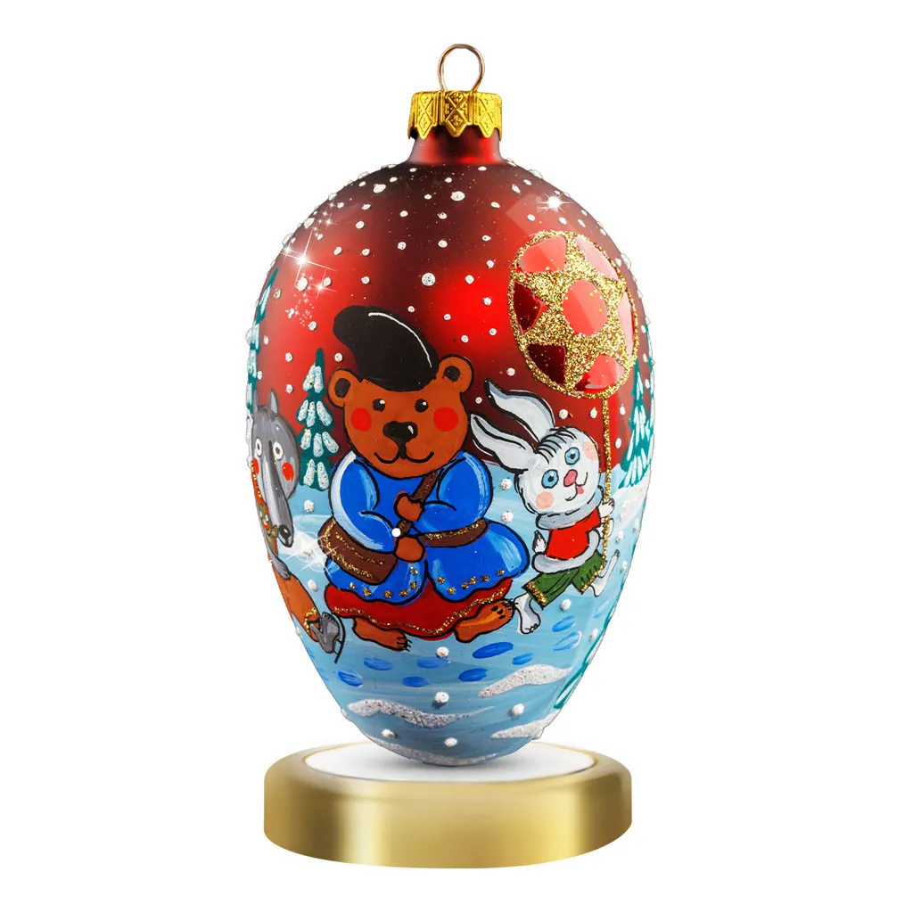 Игрушка новогодняя "Вертеп" Crystal Christmas Fabulous Illustrations, размер 14х8 см (FI004) - Фото nav 1