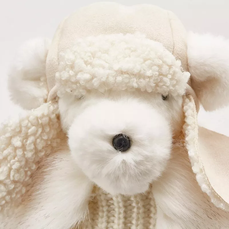 Іграшка новорічна "ведмідь у білій шапці" 50 см EDG (682412,1) - Фото nav 2