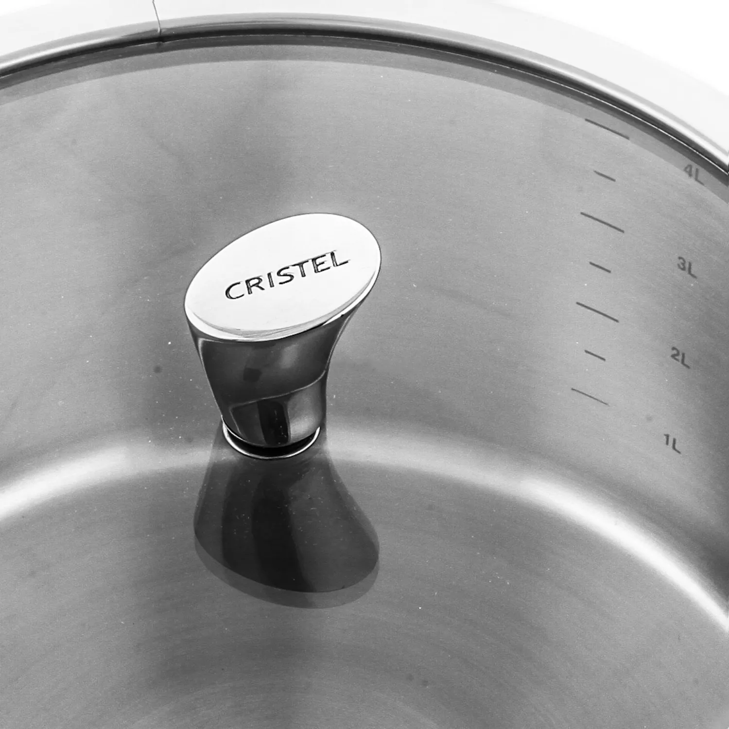 Крышка стеклянная плоская Cristel Casteline Fixe Transparent, диаметр 26 см (K26CHVA) - Фото nav 2
