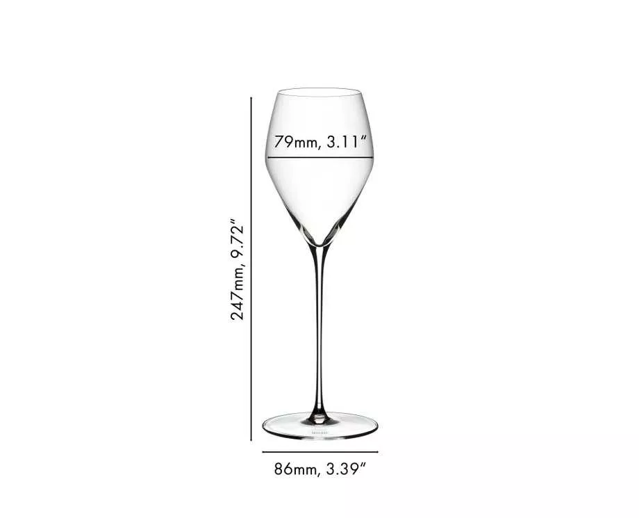 Набір келихів для шампанського Riedel Veloce, об'єм 0,327 л, 2 шт (6330/28) - Фото nav 2