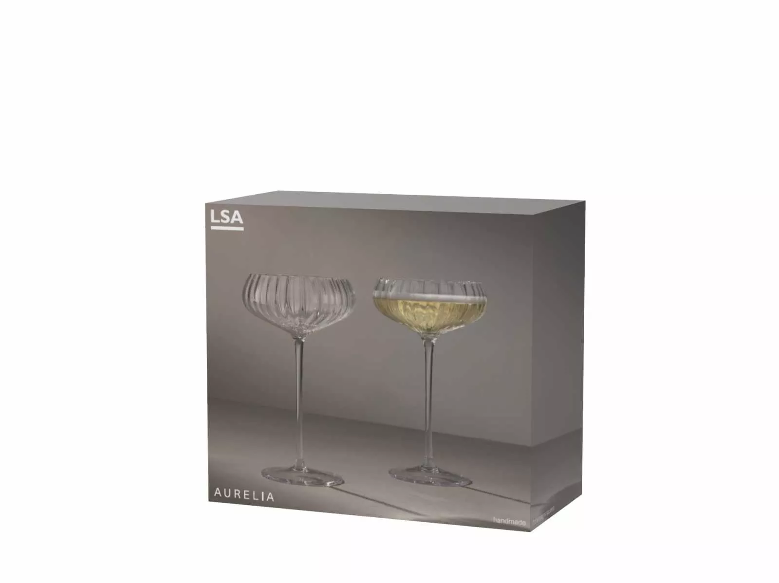 Набор бокалов блюдец для шампанского LSA Aurelia, объем 0,3 л, 2 шт (G730-11-776B) - Фото nav 3