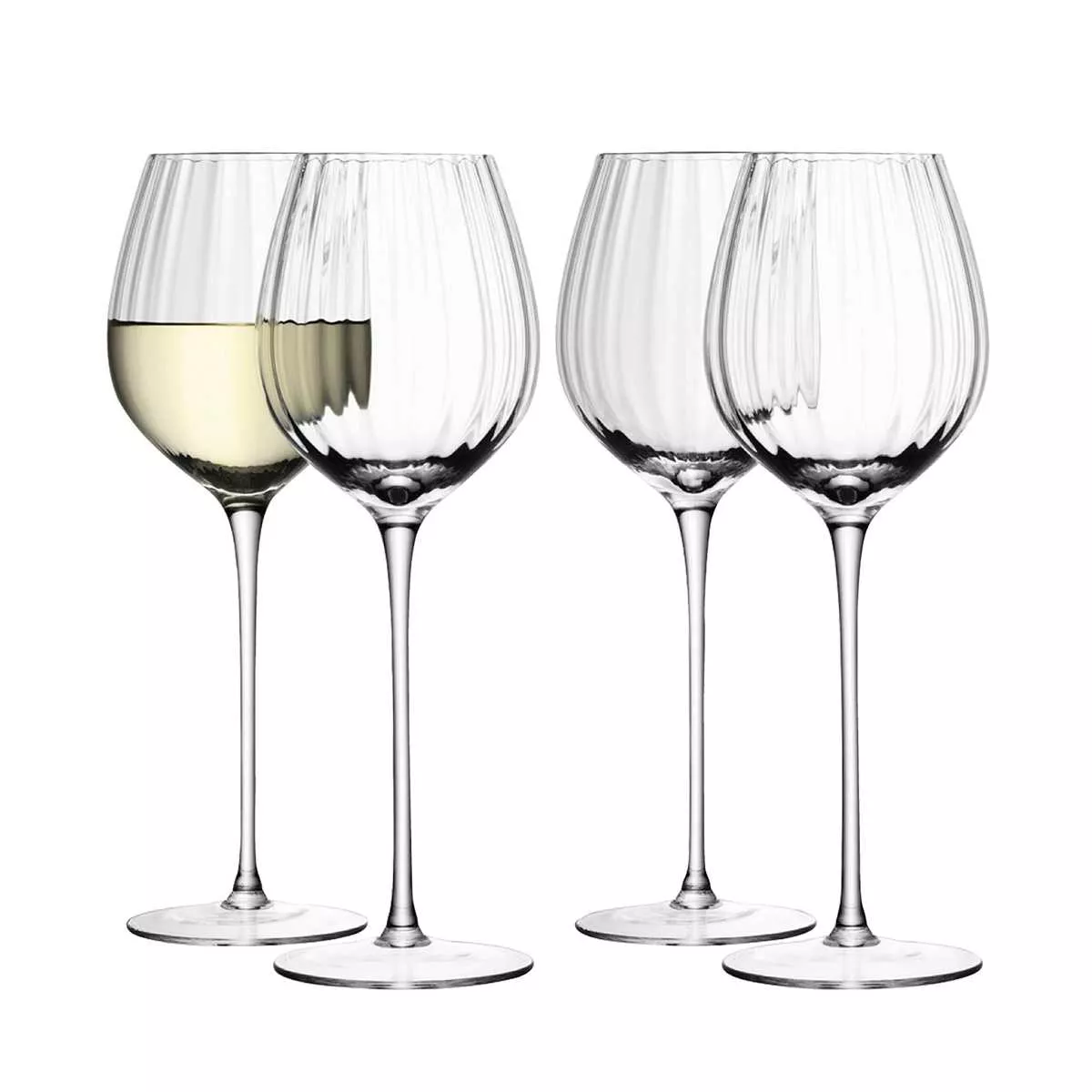 Набор бокалов для белого вина LSA Aurelia, объем 0,43 л, 4 шт (G845-14-776) - Фото nav 1