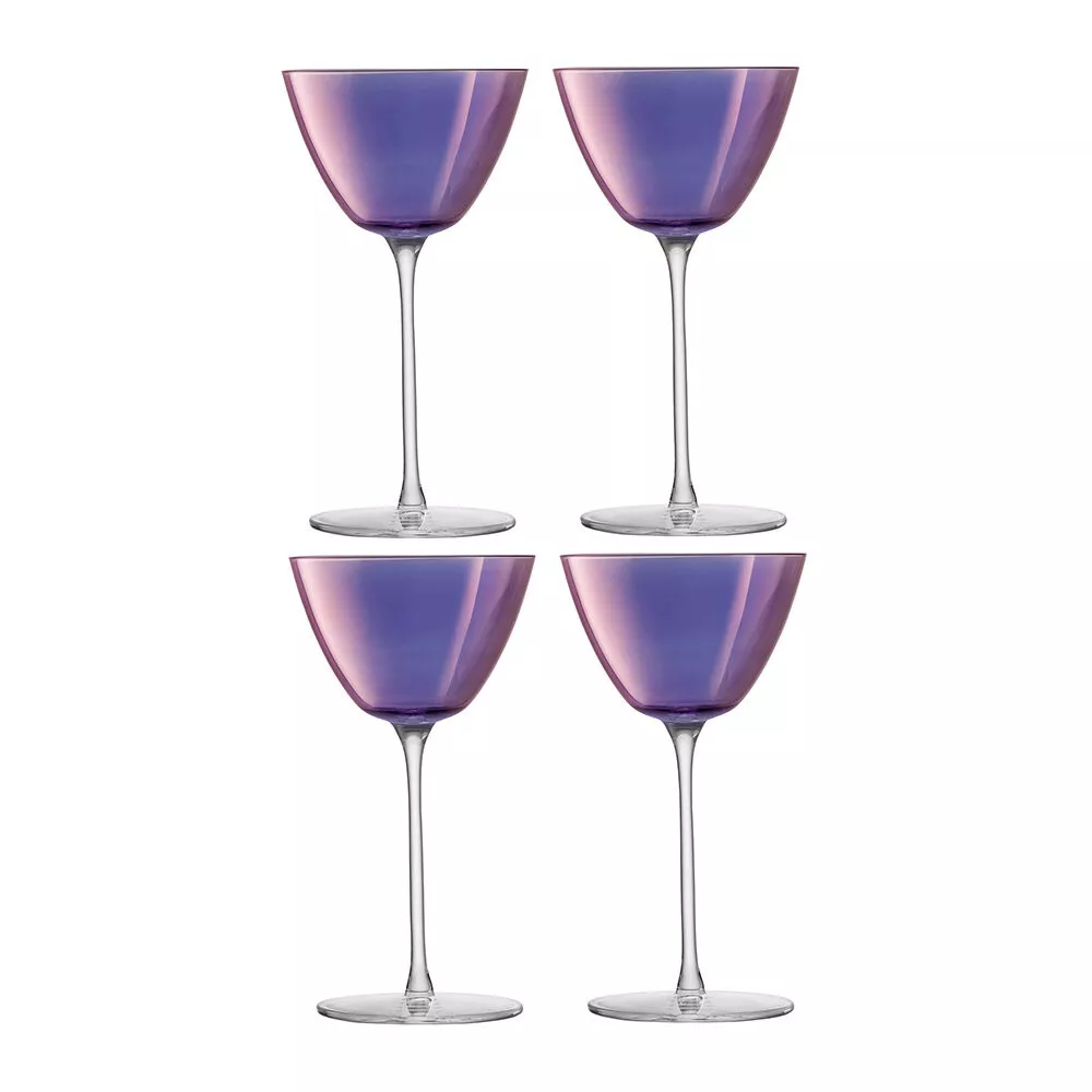 Набор бокалов для мартини LSA Aurora, объем 0,12 л 4 шт (G1619-07-887) - Фото nav 1