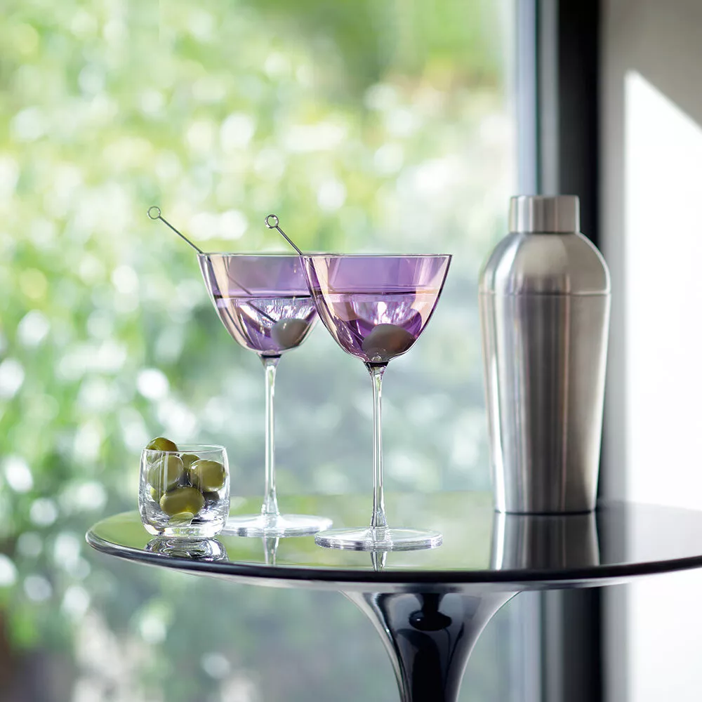 Набор бокалов для мартини LSA Aurora, объем 0,12 л 4 шт (G1619-07-887) - Фото nav 3