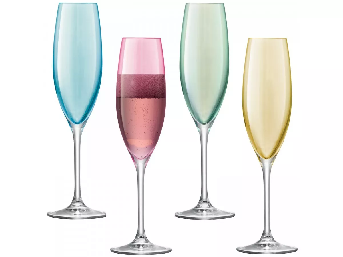 Набор бокалов для шампанского LSA Polka, объем 0,225 л, 4 шт (G978-08-294) - Фото nav 1