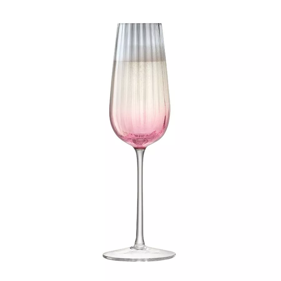 Набор бокалов для шампанского LSA Dusk Pink/Grey, объем 0,25 л, 2 шт (G1332-09-152) - Фото nav 3